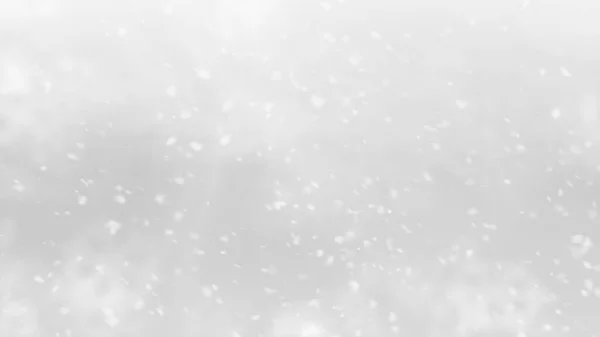 Kerstmis Winter Sneeuwvlok Witte Grijze Lucht Achtergrond — Stockfoto