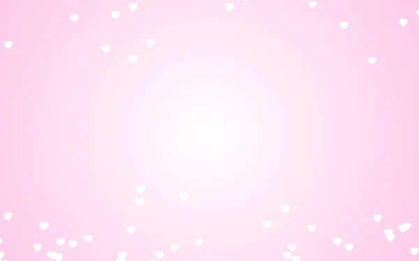 День Святого Валентина Білі Серця Рожевому Фоні — стокове фото