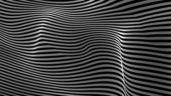 Black White Curve Wave Line Abstract Background — Stock Photo, Image