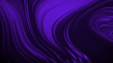 Dalgaların lüksüne sahip soyut mor arkaplan. 3d illüstrasyon, 3d canlandırma.