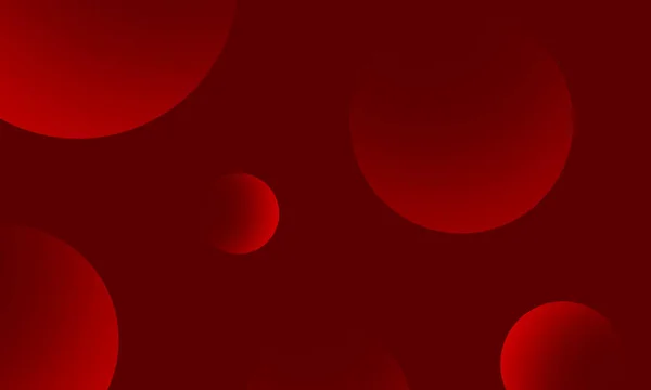 Gradiente Círculos Rojos Sobre Fondo Abstracto Oscuro Rojo Elemento Diseño — Foto de Stock