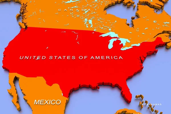 Mappa Della Pandemia Virus Covid Negli Stati Uniti Colori Rosso — Foto Stock