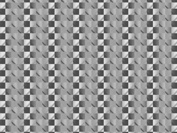 Abstarct Check Pixel Nahtloses Muster Schwarz Weiß — Stockfoto