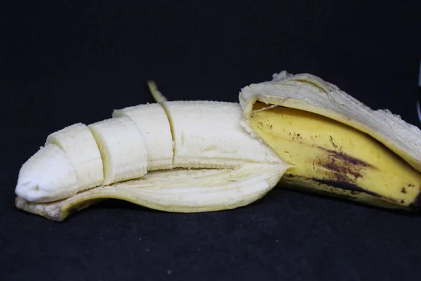 Banana Three Background Black — Stock Photo, Image