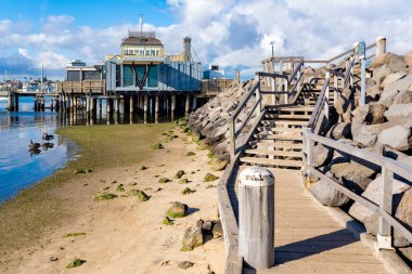 Panoramik Melbourne sahil şeridi üzerinde