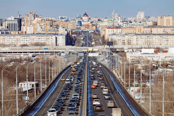 Estrada Cidade Moscou Fotografia De Stock
