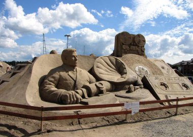 Kum heykeli - Lappeenranta, Finlandiya, 2014