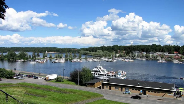 Озеро Саїма Порт Лаппеенранта Фінляндія — стокове фото