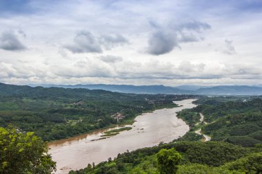 Mekong Nehri, Kuzey Tayland peyzaj.