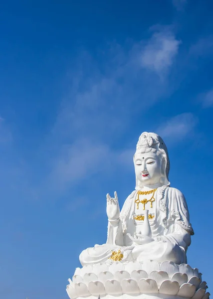 Grande Statue Guan Yin Temple Public Nrrth Thaïlande — Photo