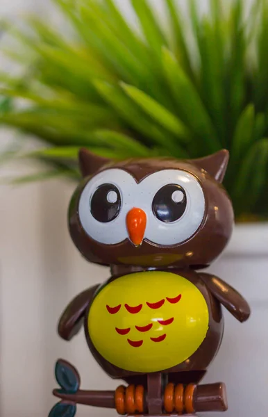 cute owl doll at home