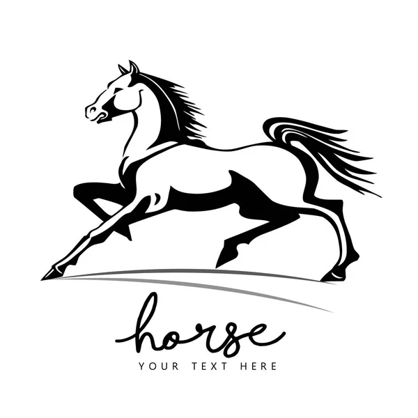 Horse Animal Silhouette Black Icon Flat Design Element Vector Illustration