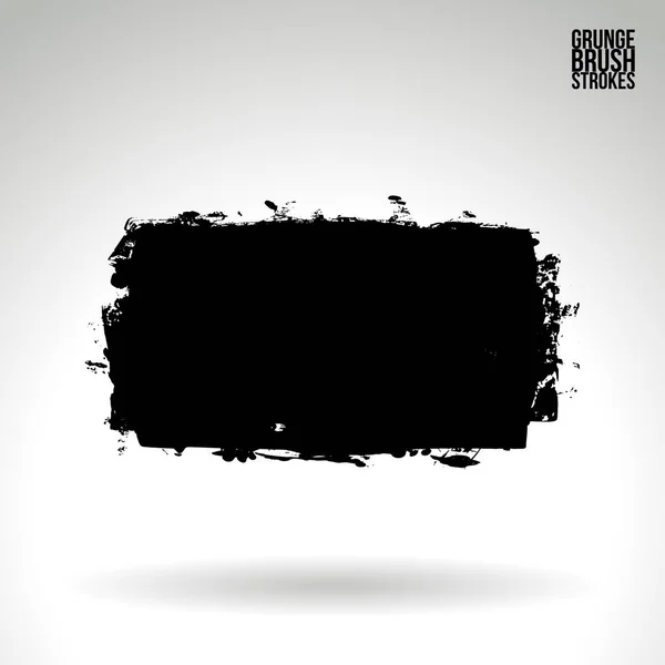 黑色笔触和纹理 Grunge向量抽象手绘元素 线下和边界设计 — 图库矢量图片
