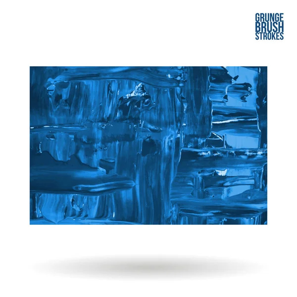 Coup Pinceau Texture Grunge Vecteur Abstrait Main Élément Peint Souligner — Image vectorielle