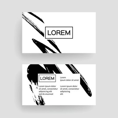 Beyaz arka planda soyut grunge fırça vuruşları