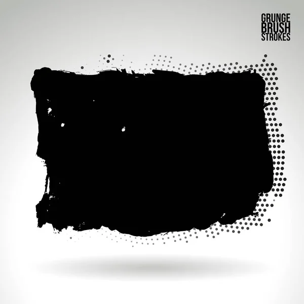 Coups Pinceau Abstraits Isolés Sur Fond Blanc — Image vectorielle