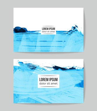 Soyut fırça darbeleri, kart arka planı