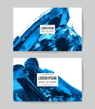 Soyut fırça darbeleri, kart arka planı