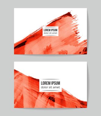 Soyut fırça darbeleri, kart arka planı