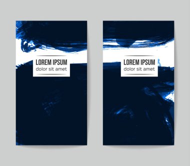 Soyut grunge fırça vuruşları, vektör arka plan