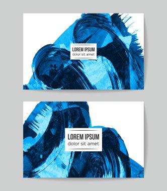 Soyut fırça darbeleri, kart arka planı