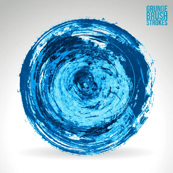 Abstrakte Blaue Farbe Runder Punkt Auf Weißem Hintergrund Vektorkunst — Stockvektor