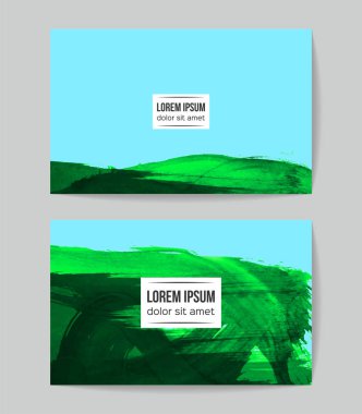 Soyut fırça darbeleri, kart arka planı