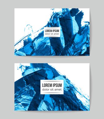 Soyut fırça darbeleri, kart arka planı