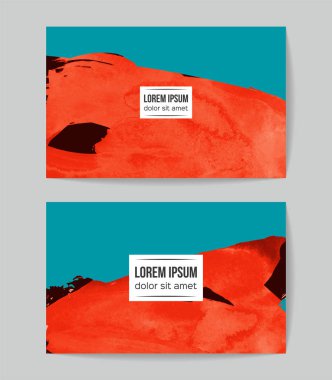 Soyut fırça darbeleri, kart arka planı