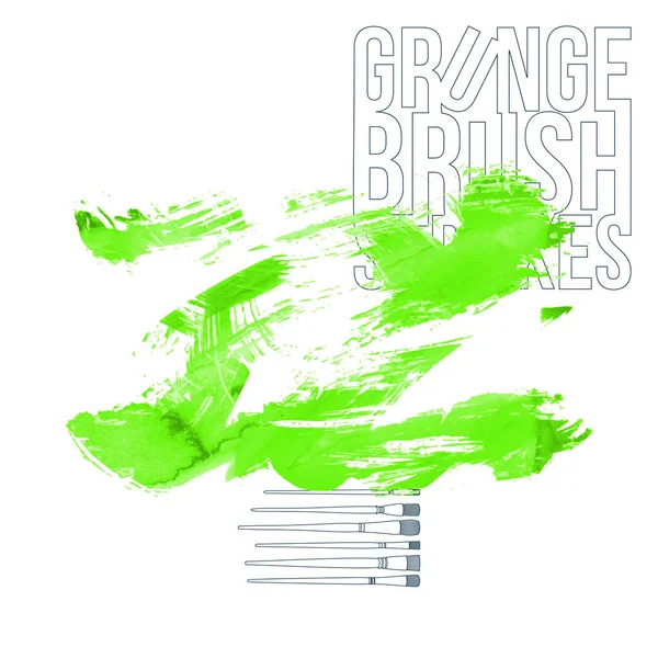 Grunge Brush Strokes Vector Illustration — Stock Vector