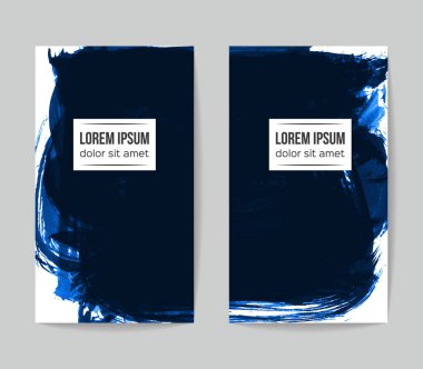 Soyut grunge fırça vuruşları, vektör arka plan