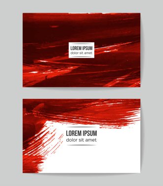 Soyut grunge fırça vuruşları, vektör arka plan