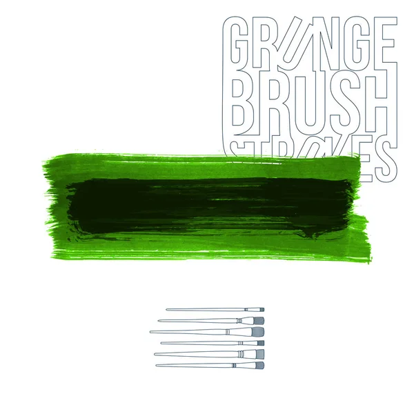 Abstract Grunge Brush Strokes Vector Background — Stock Vector