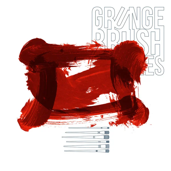 Grunge 的笔触 矢量图 — 图库矢量图片