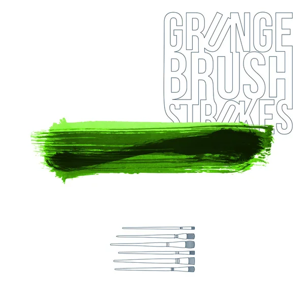 Abstract Grunge Brush Strokes Vector Background — Stock Vector