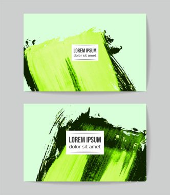 Soyut fırça darbeleri, kart arka planı