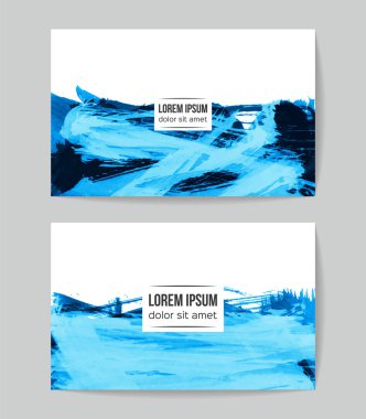 Soyut fırça darbeleri, kart arka planı