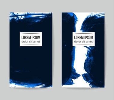 Soyut grunge fırça vuruşları, vektör arka plan