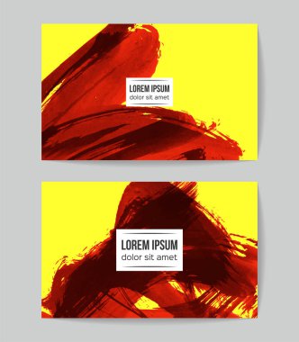 Soyut fırça darbeleri, kart arka planı