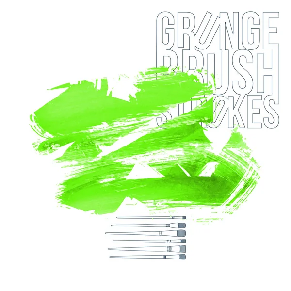 Grunge Brush Strokes Vector Illustration — Stock Vector