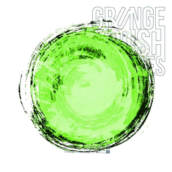 Résumé Coups Pinceau Grunge Fond Vectoriel — Image vectorielle
