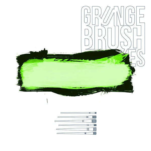 Abstract Grunge Brush Strokes Vector Background — Stock Vector