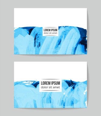 Soyut fırça darbeleri, kart arka planı