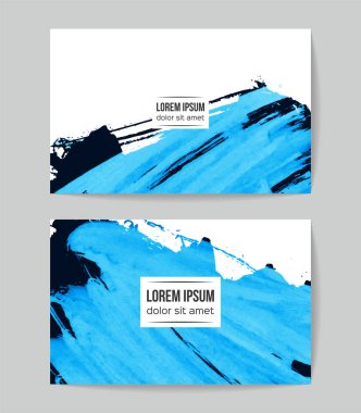 Soyut fırça darbeleri, kart arka planı