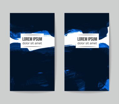 Soyut grunge fırça vuruşları, vektör arka plan