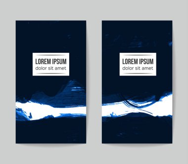 Soyut grunge fırça vuruşları, vektör arka plan