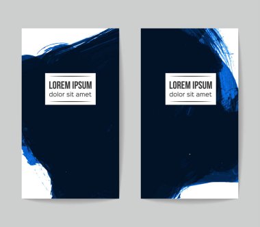 Soyut grunge fırça vuruşları, vektör arka plan