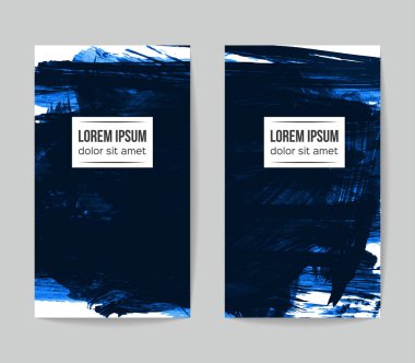 Soyut grunge fırça vuruşları, vektör arka plan