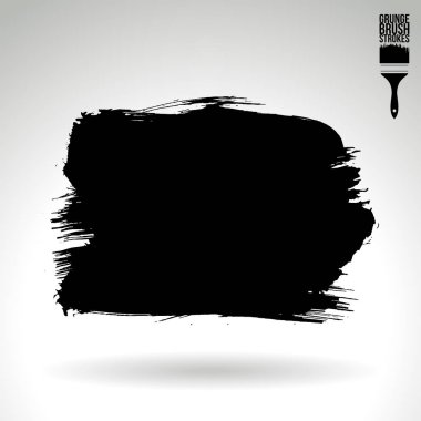 Soyut grunge fırça vuruşları, vektör arka plan