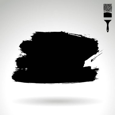 fırça vuruş siyah vektör arka plan